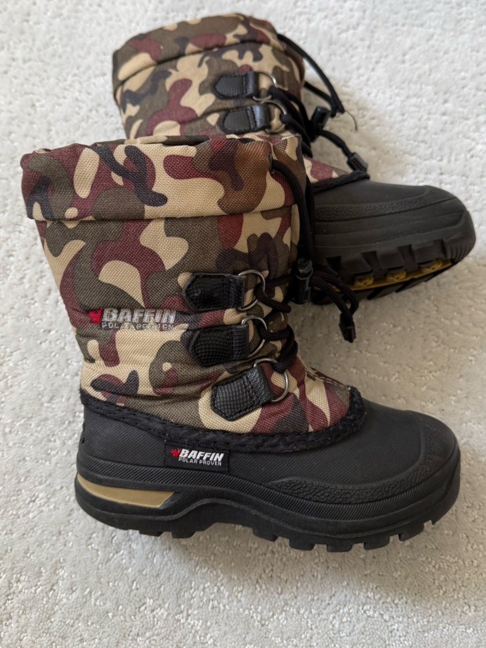 Baffin Kids Camo Snow Boots size 12 - Picture 2 of 5